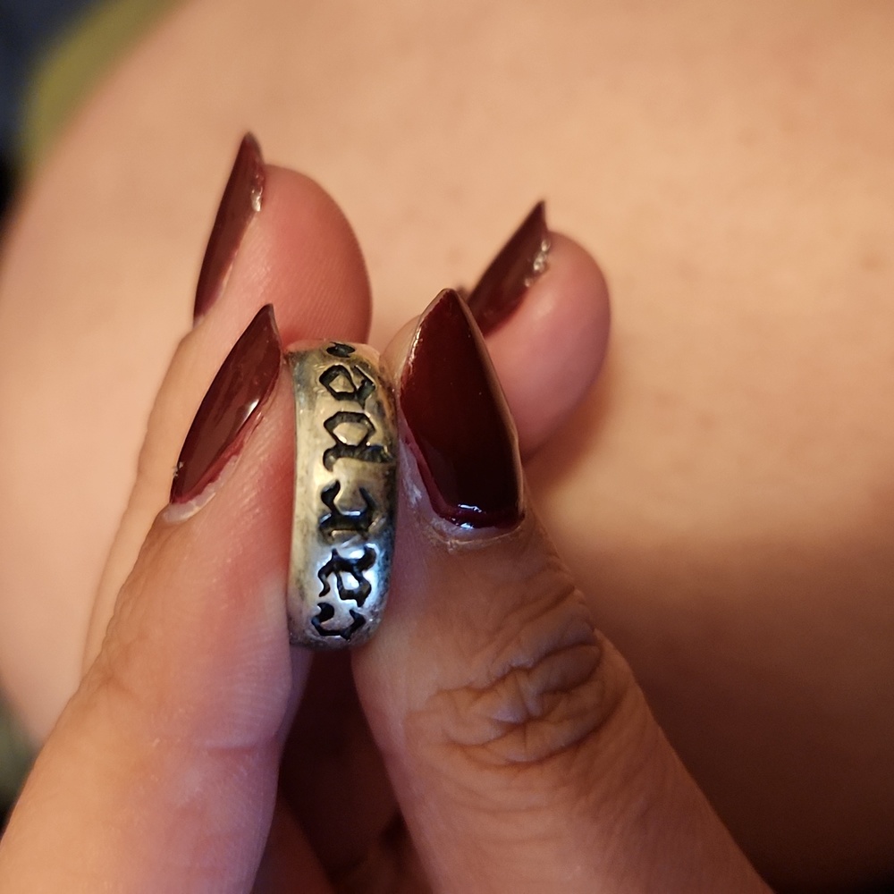 Carpe Diem sterling silver ring